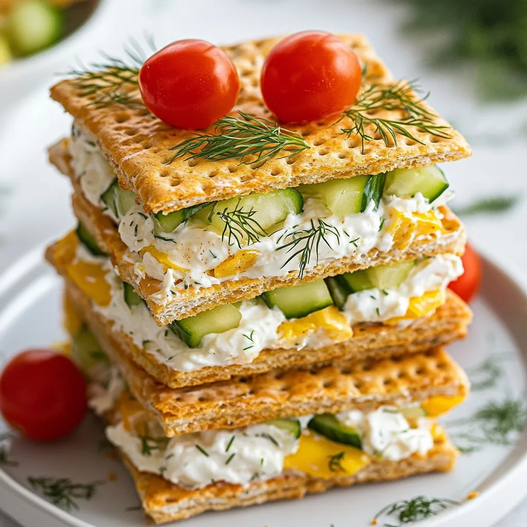 Ritz Cracker Party Sandwiches Easy and Tasty Treat