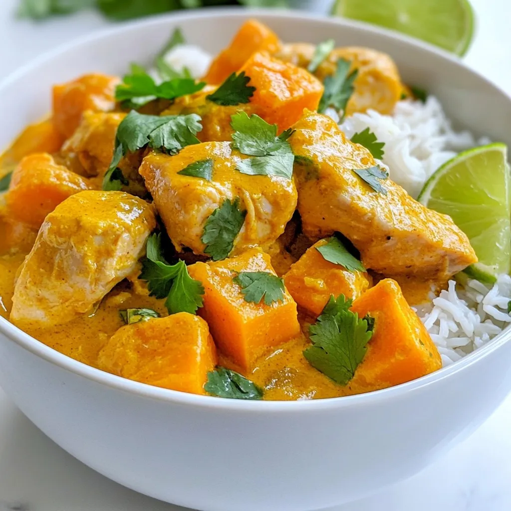 Flavorful Chicken Sweet Potato Curry Easy and Quick Meal