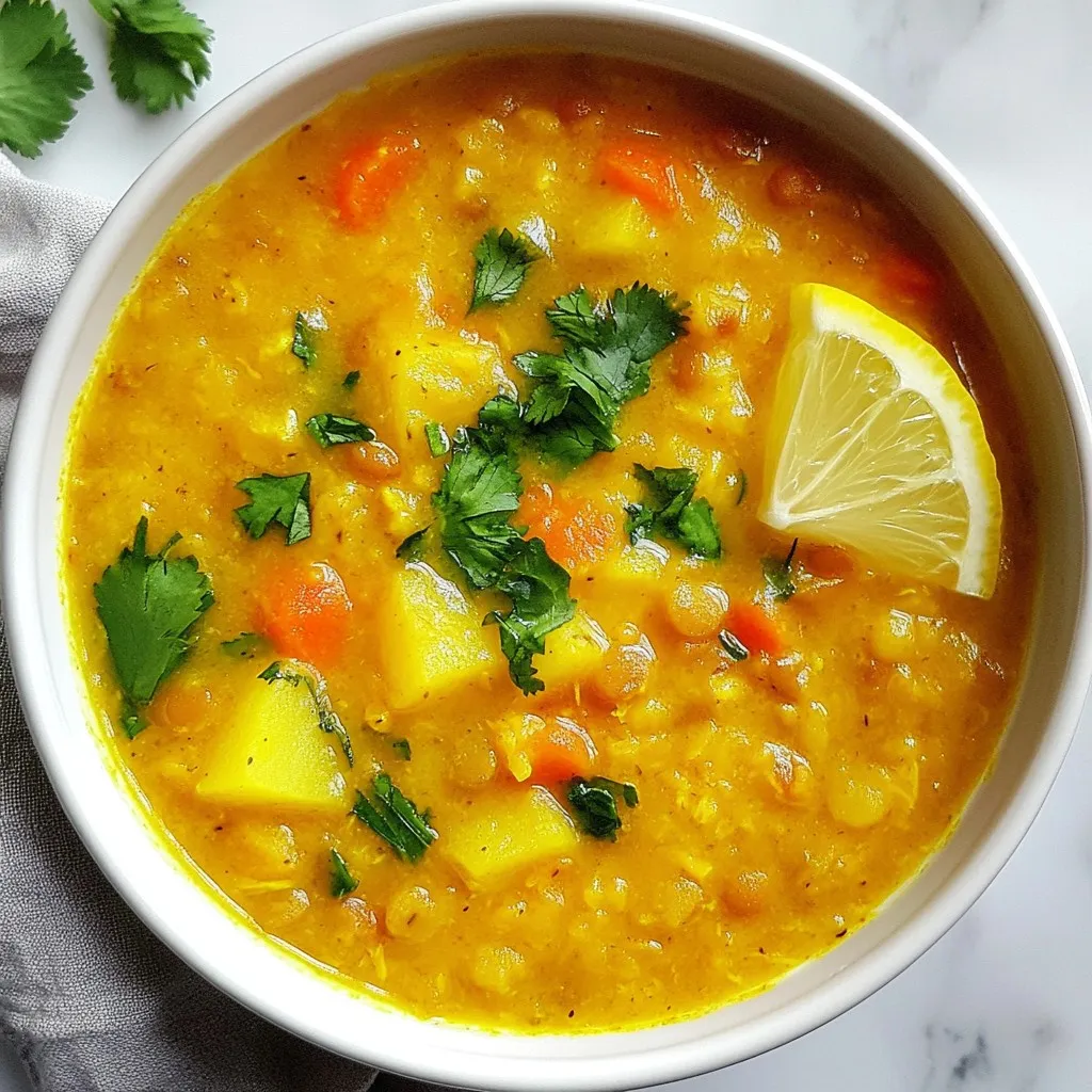 Golden Turmeric Lemon Lentil Soup Comforting and Healthy
