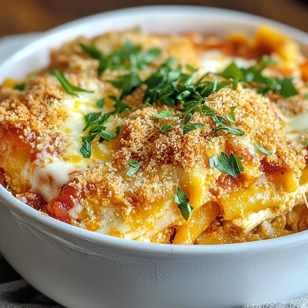 Savory Chicken Parmesan Casserole Easy Dinner Idea