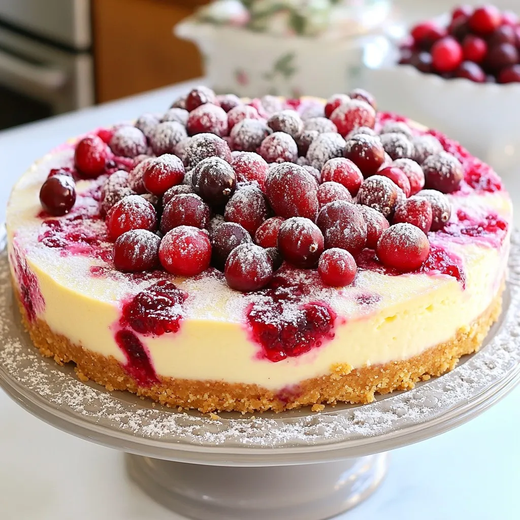 Classic Cranberry Cheesecake Delightful and Simple Recipe