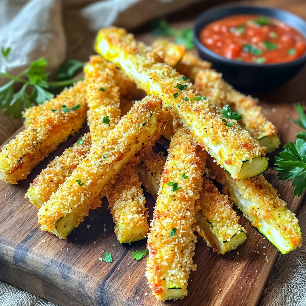 Crispy Air Fryer Zucchini Fries Healthy Snack Option