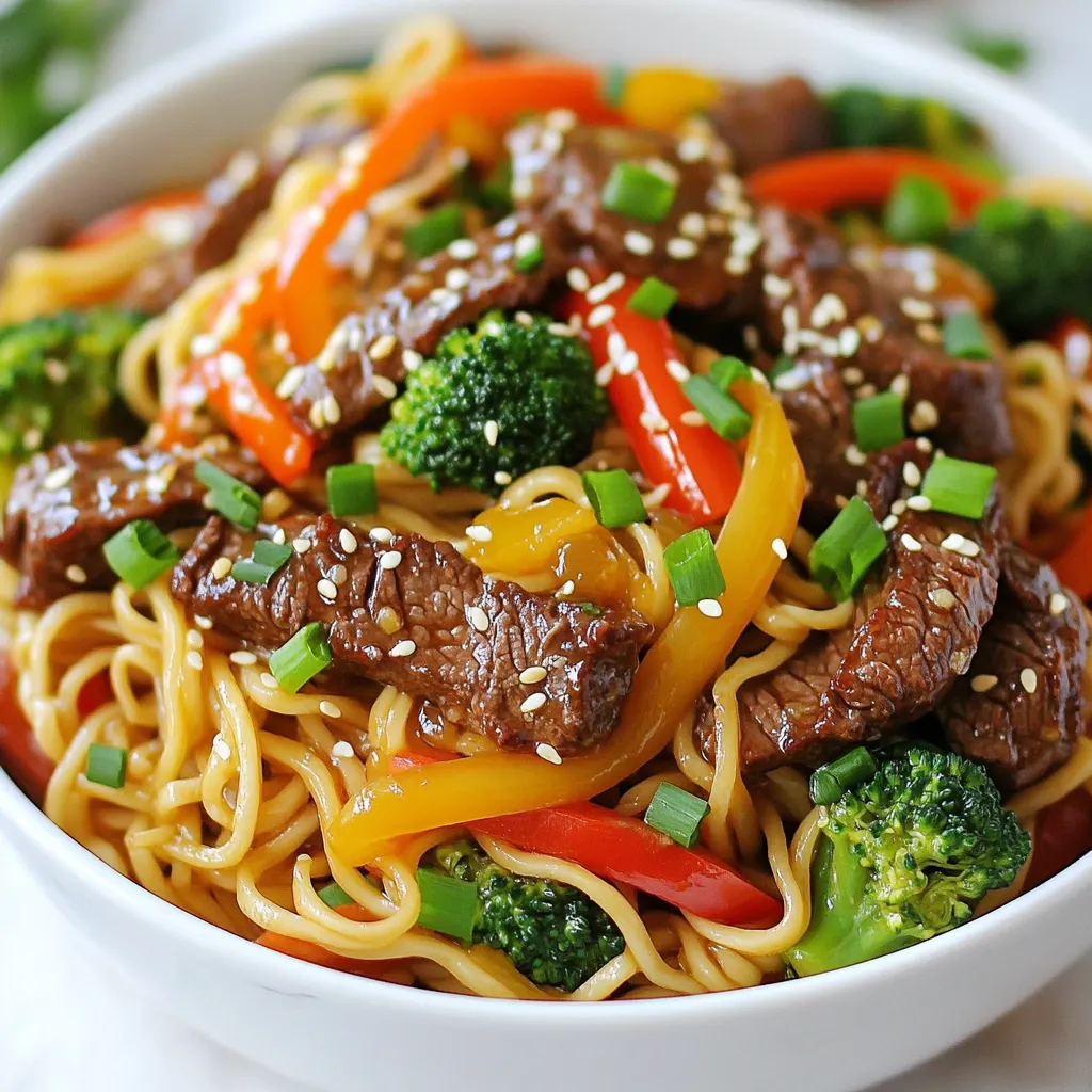 Minute Beef Stir Fry Noodles Quick and Easy Meal