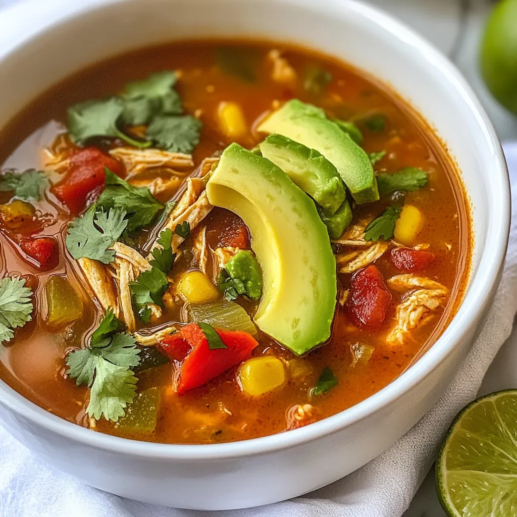 Chicken Enchilada Soup Flavorful and Easy Recipe