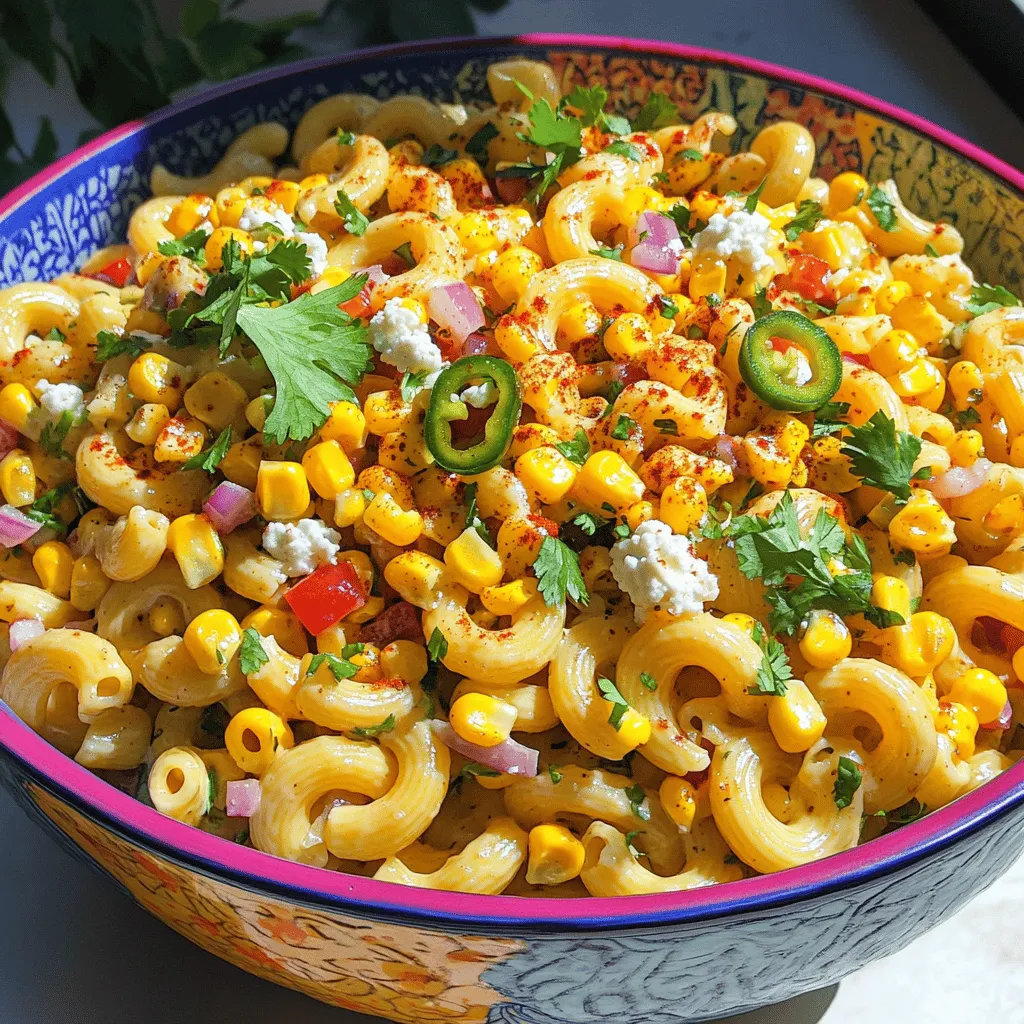Mexican Street Corn Pasta Salad Fresh and Tasty Dish