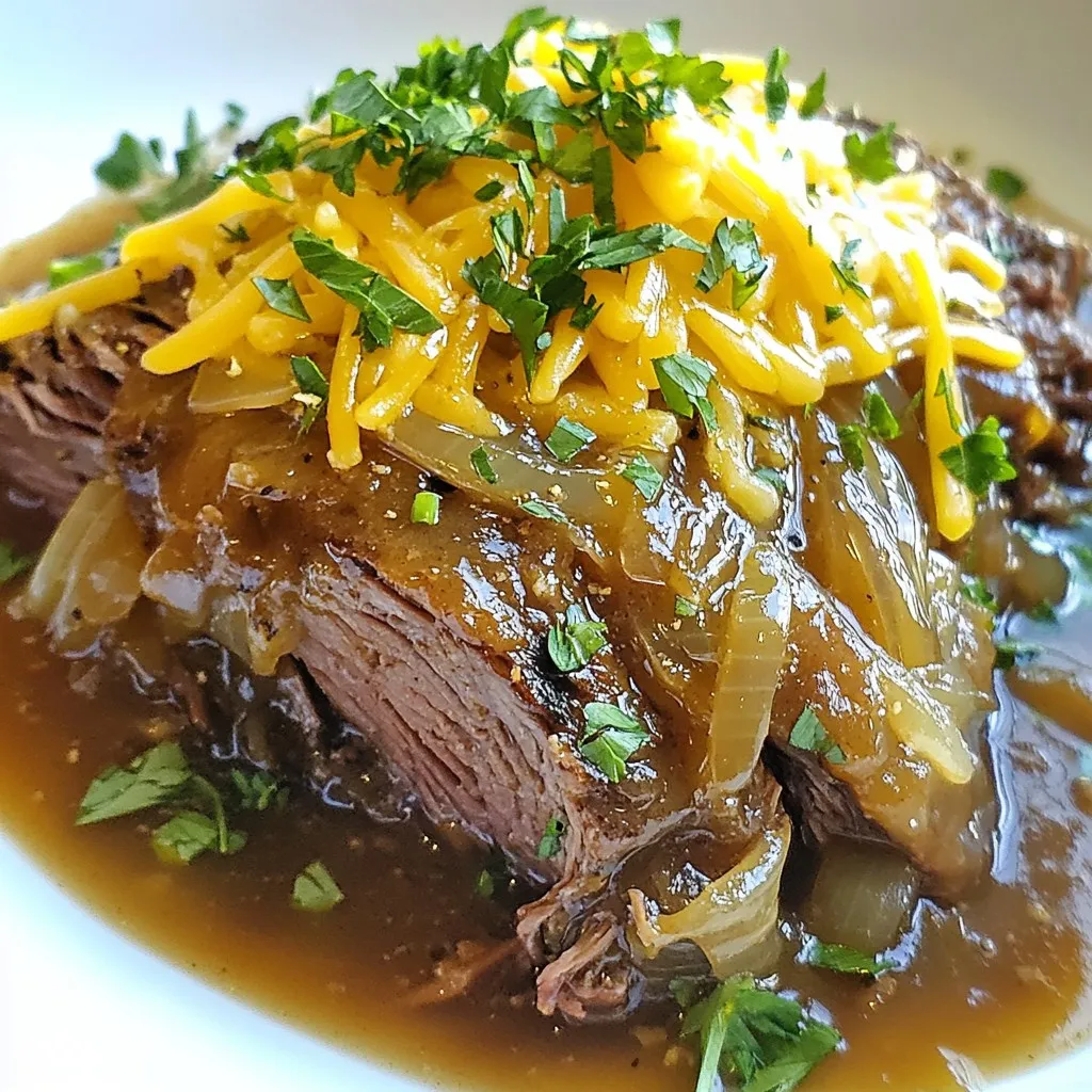 French Onion Pot Roast Savory and Comforting Dish