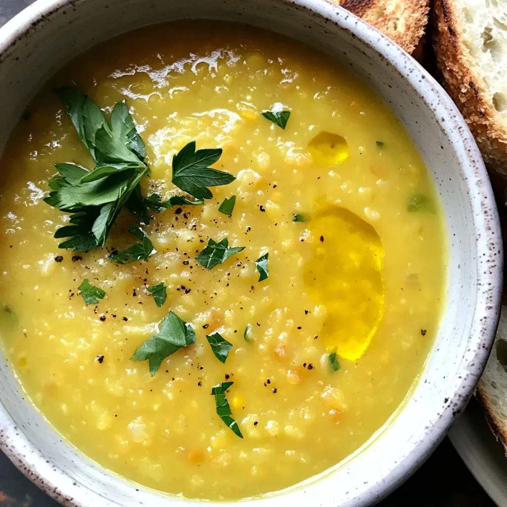 Caramelized Onion Red Lentil Soup Rich and Flavorful