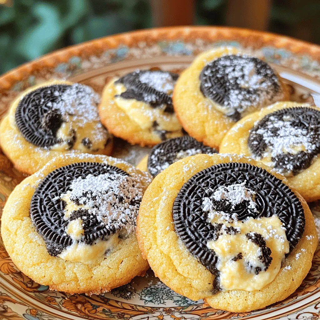 Oreo Cheesecake Stuffed Cookies Irresistible Treat