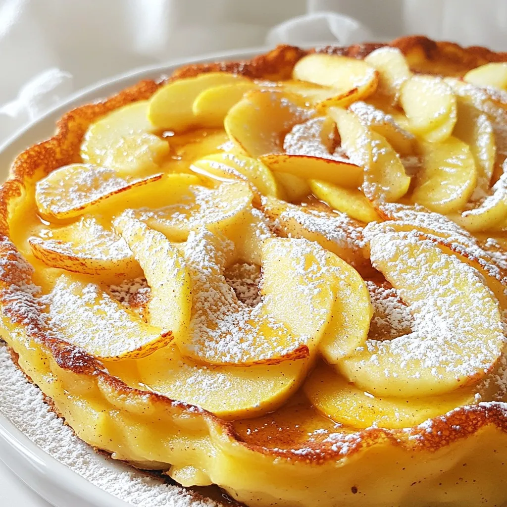 Apple Cinnamon German Pancake Flavorful Breakfast Dish