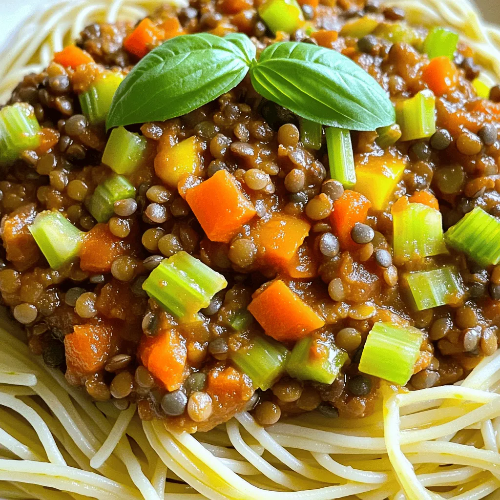 Vegan Lentil Bolognese One Pot Flavorful Comfort Meal