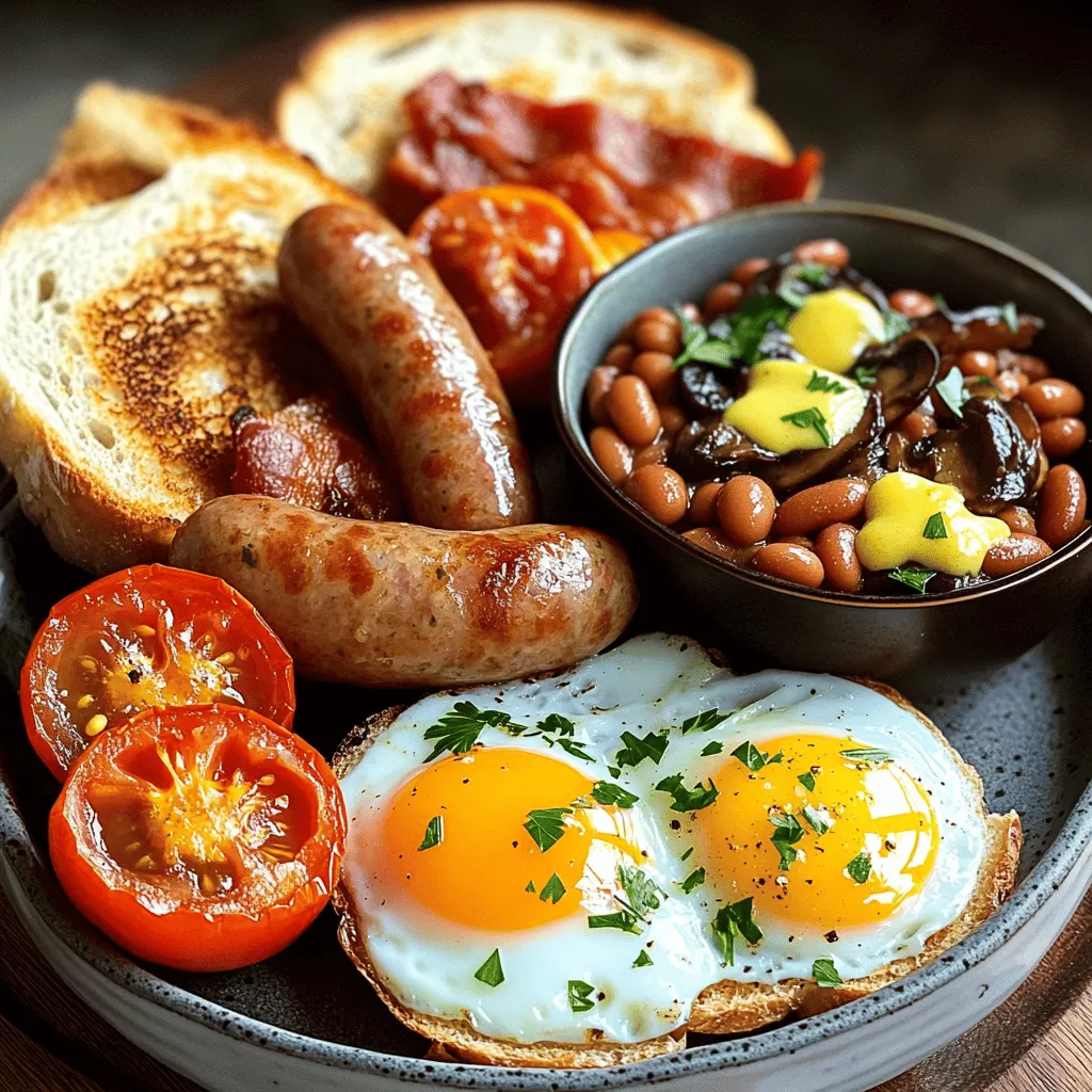 Classic Full English Breakfast Simple and Hearty Meal