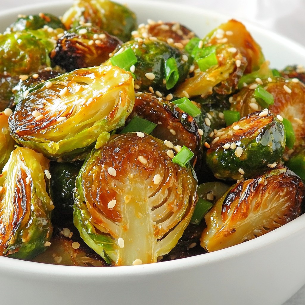 Honey Sriracha Brussels Sprouts Tasty and Simple Dish