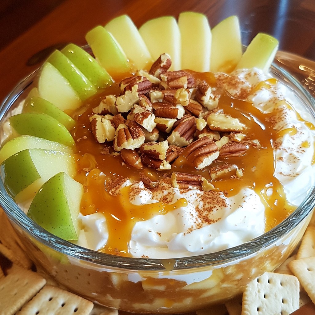 Caramel Apple Cheesecake Dip Simple and Delicious Snack