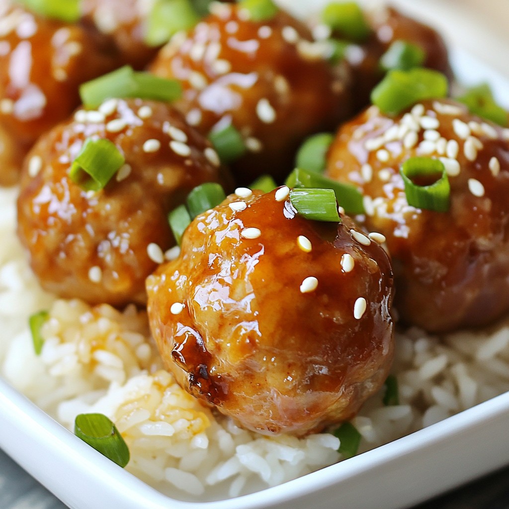 Teriyaki Turkey Meatballs Juicy and Flavorful Recipe