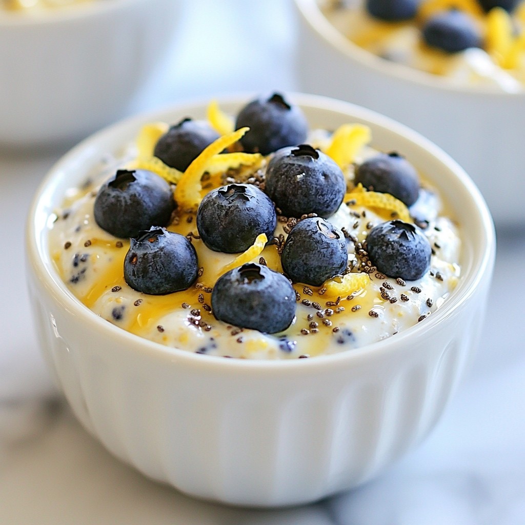 Blueberry Lemon Overnight Oats Easy and Delicious Recipe