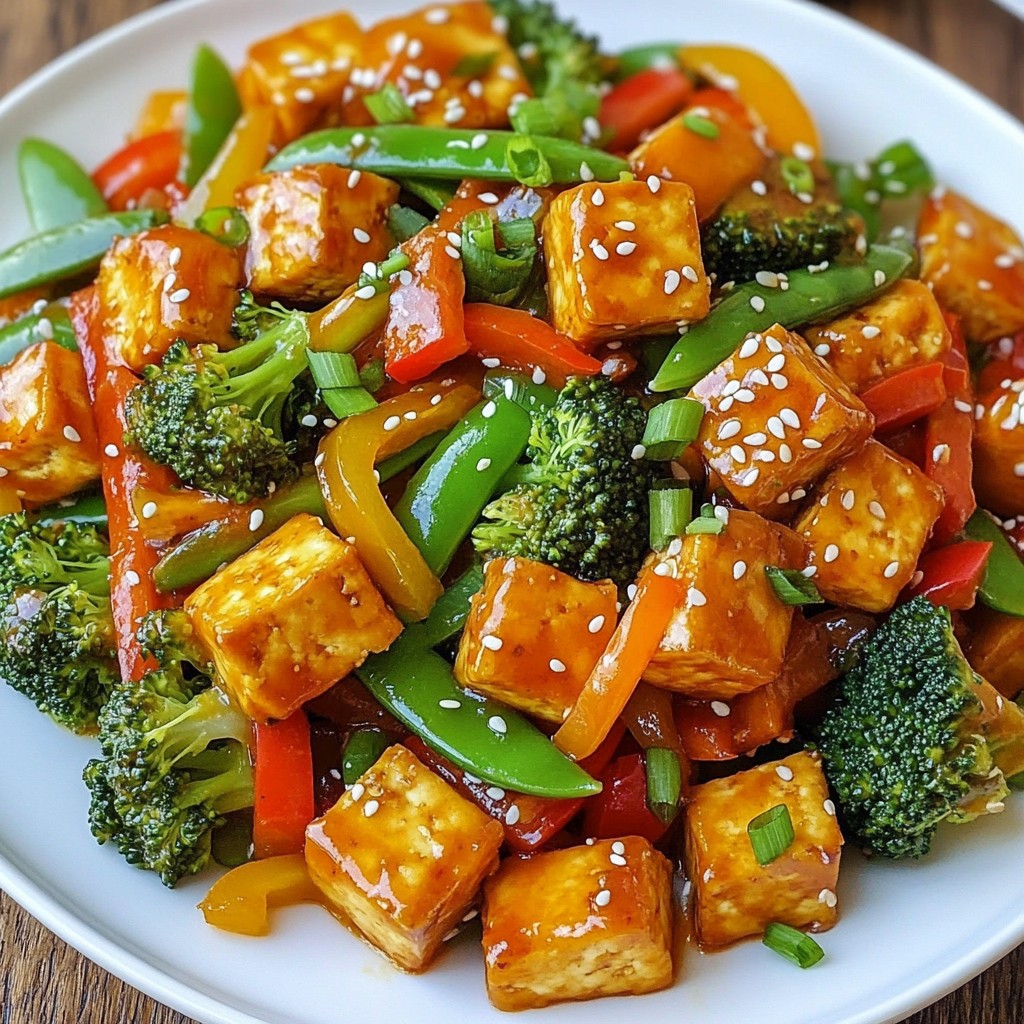 Vegan Sweet Chili Tofu Stir Fry Flavorful Delight