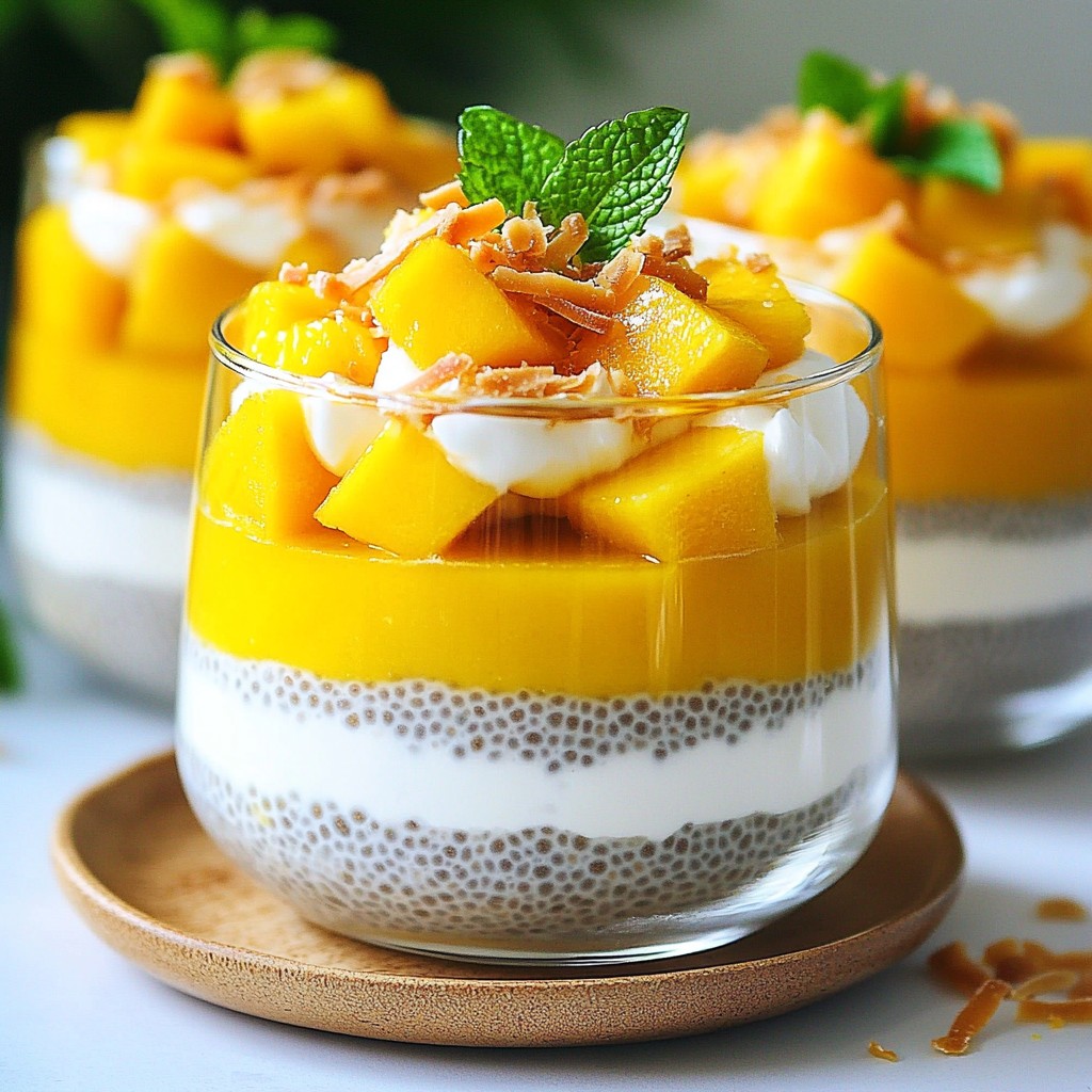 Mango Coconut Chia Pudding Simple and Refreshing Treat