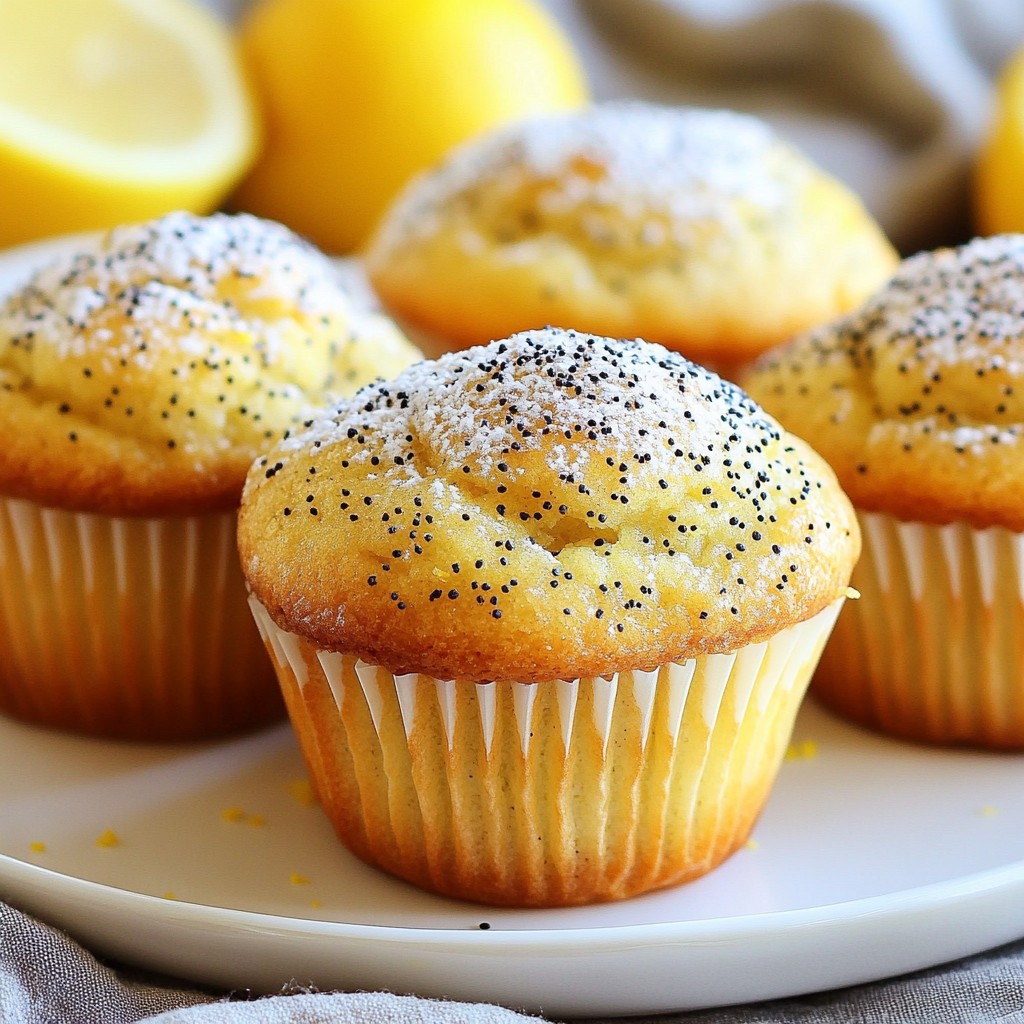 Lemon Poppy Seed Muffins Simple and Flavorful Treat