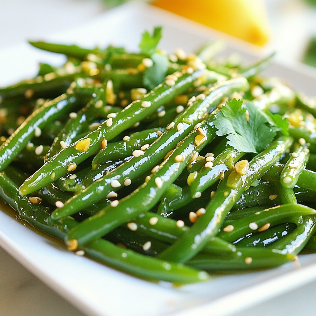 Ginger Soy Glazed Green Beans Flavorful Side Dish