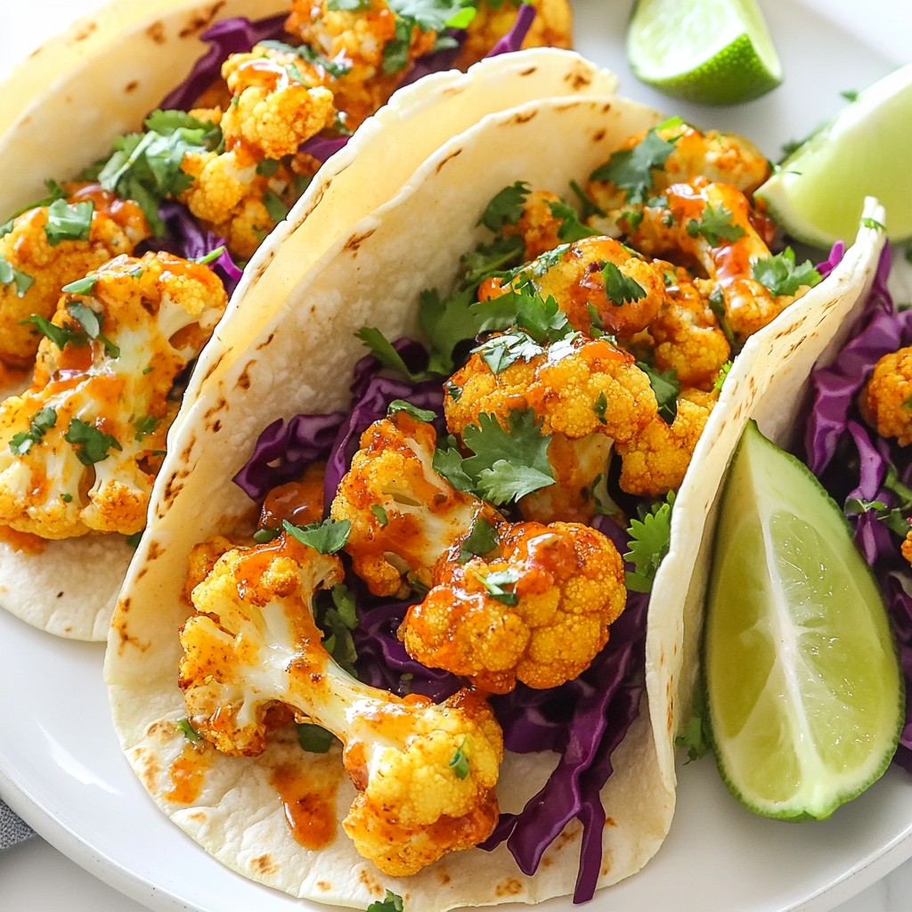 Vegan Buffalo Cauliflower Tacos Bold and Flavorful Dish