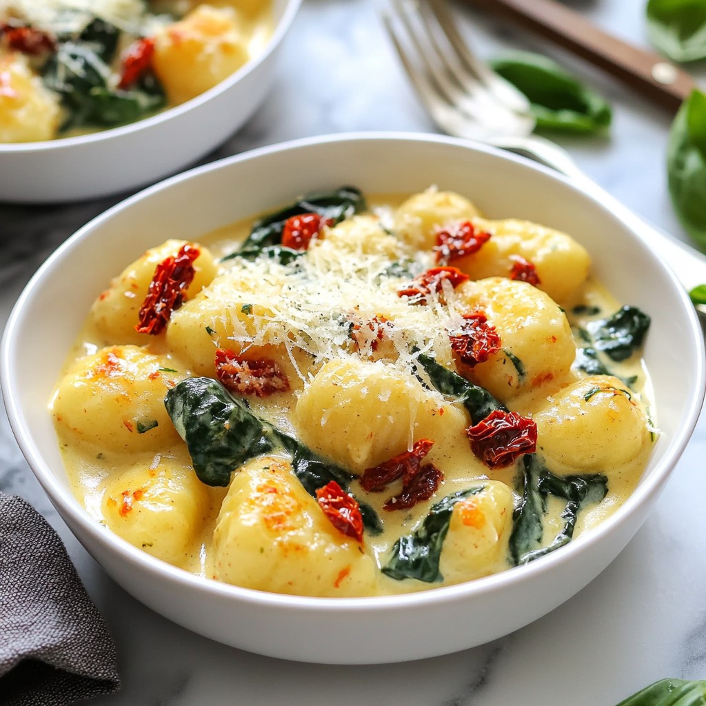 Creamy Sun-Dried Tomato Gnocchi Flavorful Dinner Delight