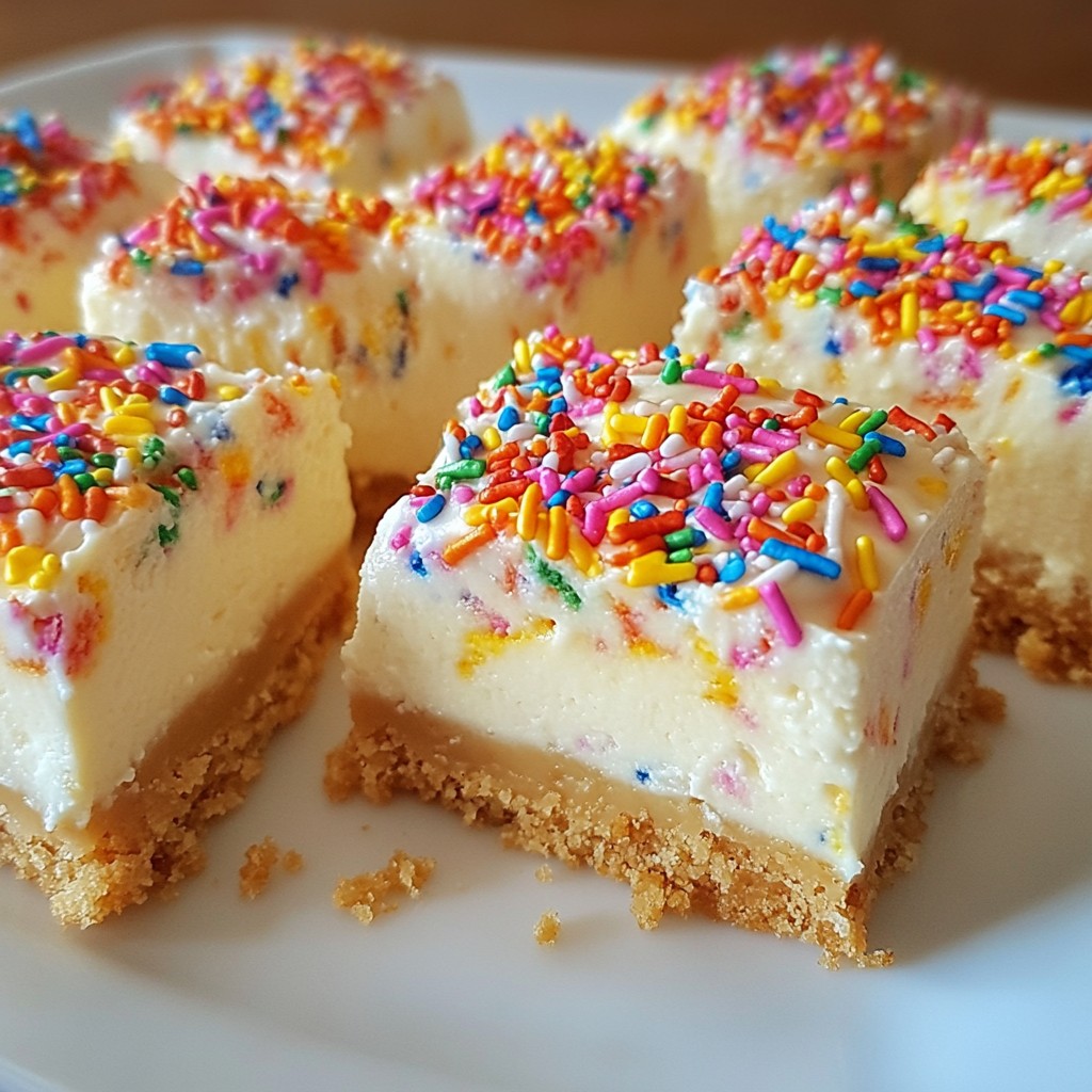 Funfetti Cheesecake Bars Delightful and Easy Recipe