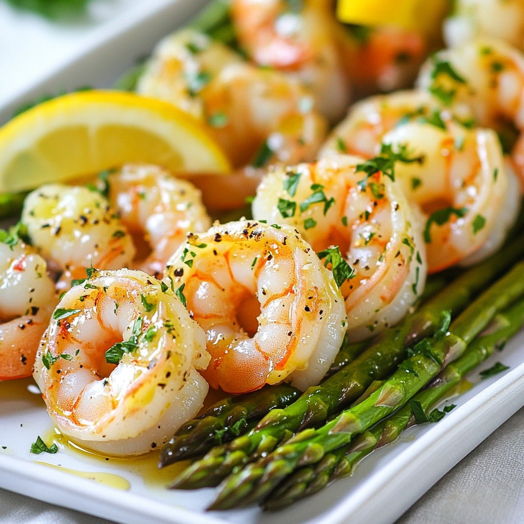 One-Pan Lemon Garlic Shrimp and Asparagus Delight