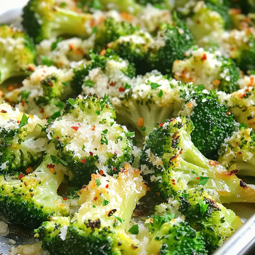 Garlic Parmesan Roasted Broccoli Flavorful Side Dish