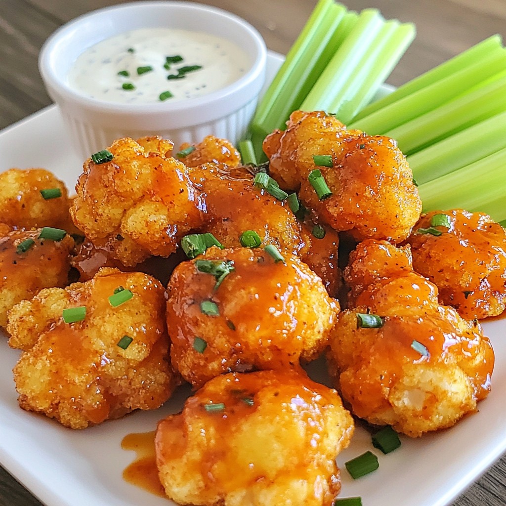 Buffalo Cauliflower Bites Flavorful and Easy Recipe
