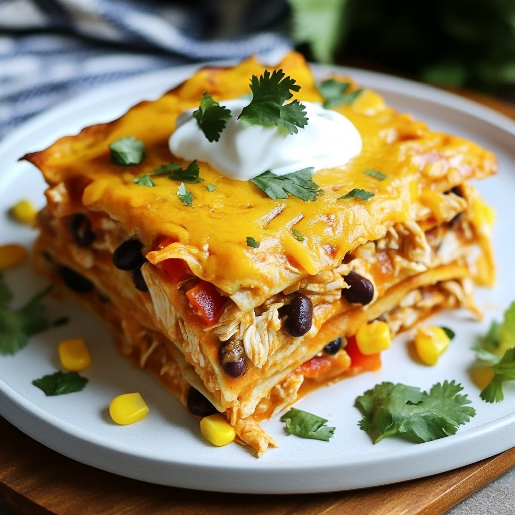 Chicken Enchilada Casserole Flavorful and Simple Meal