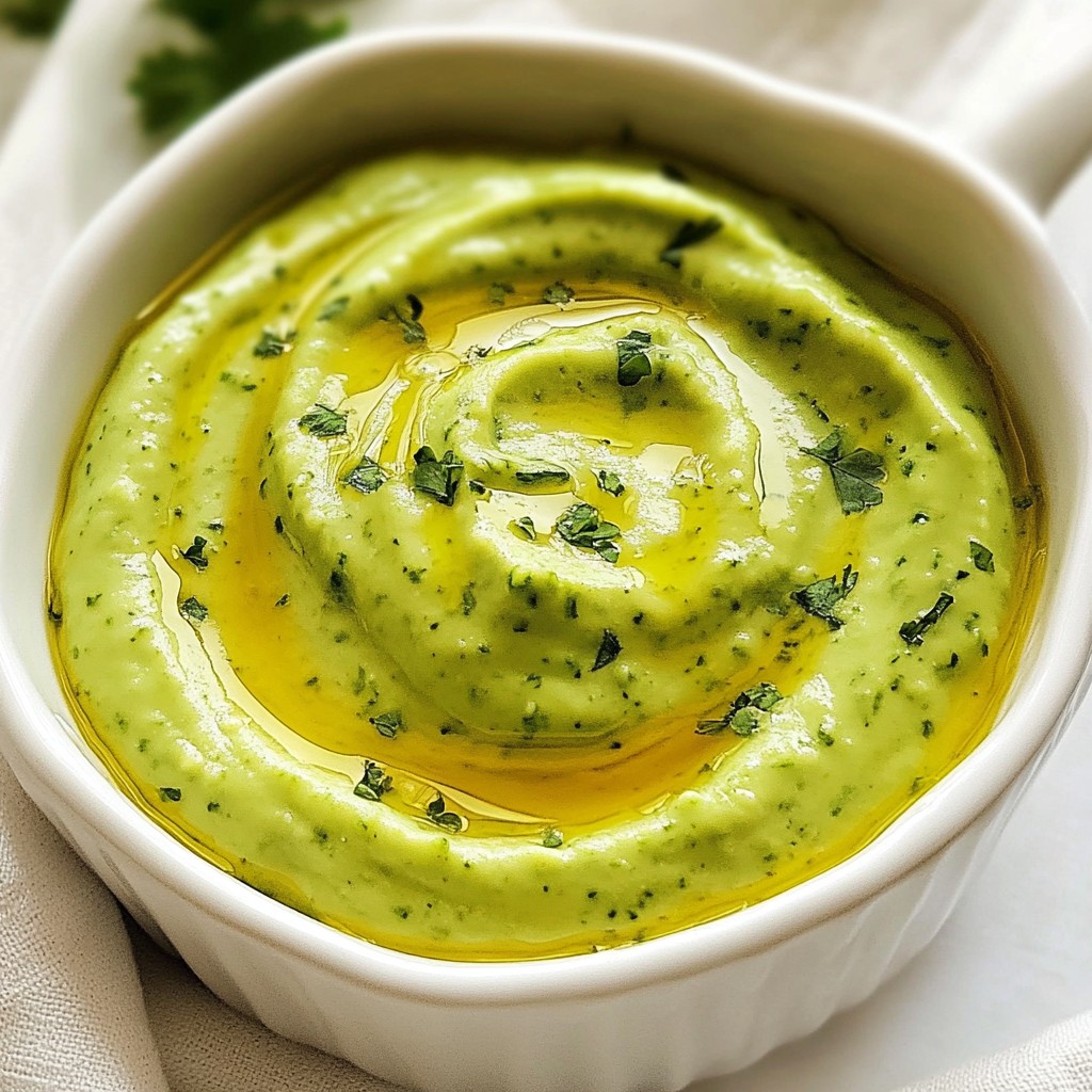 Avocado Cilantro Lime Dressing Fresh and Flavorful Dip