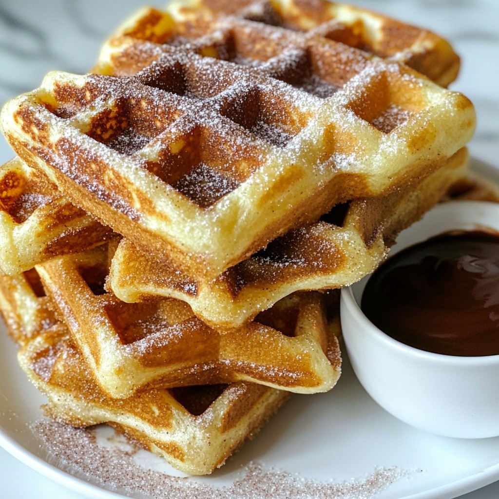 Cinnamon Sugar Churro Waffles Delightful and Easy Make