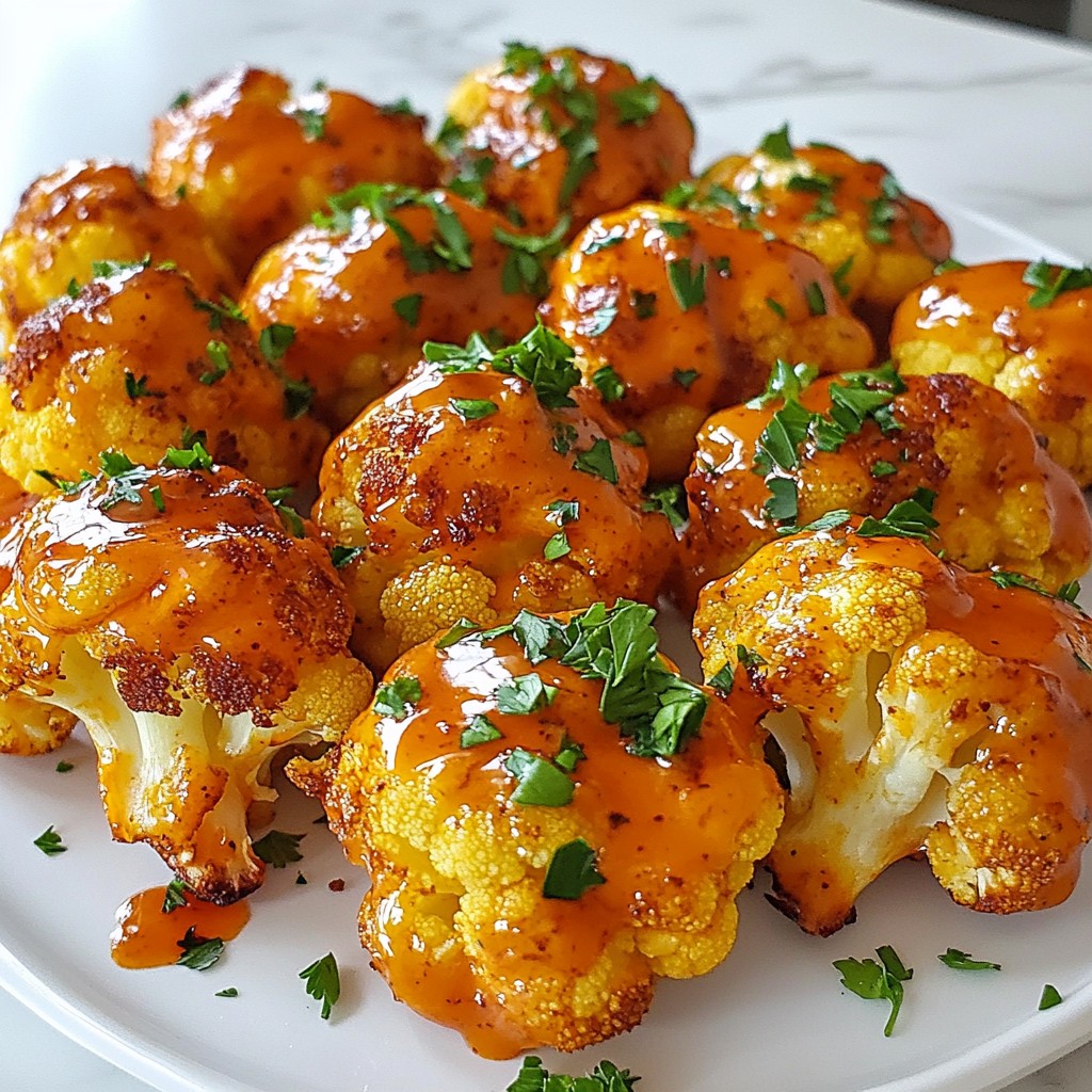 Buffalo Cauliflower Bites Tasty and Easy Game Snack