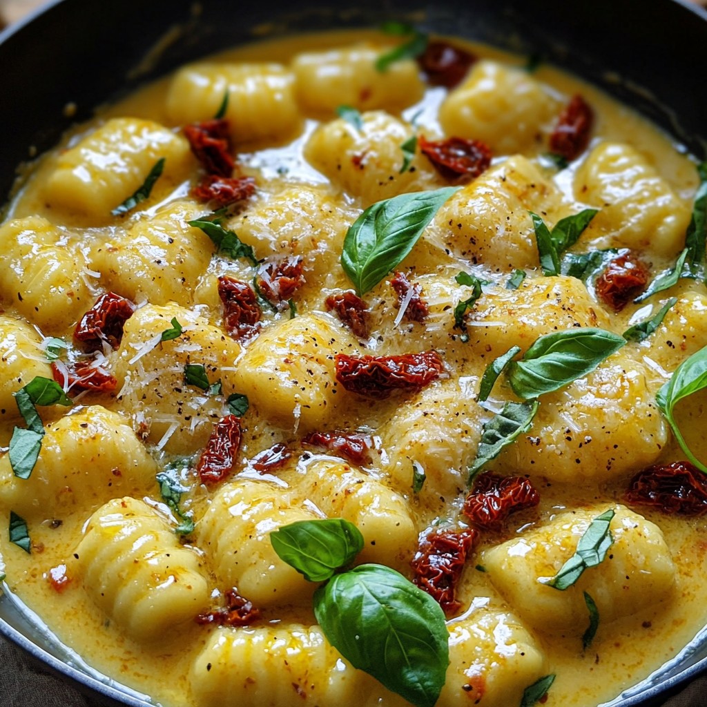 Creamy Sun-Dried Tomato Gnocchi Flavorful Delight