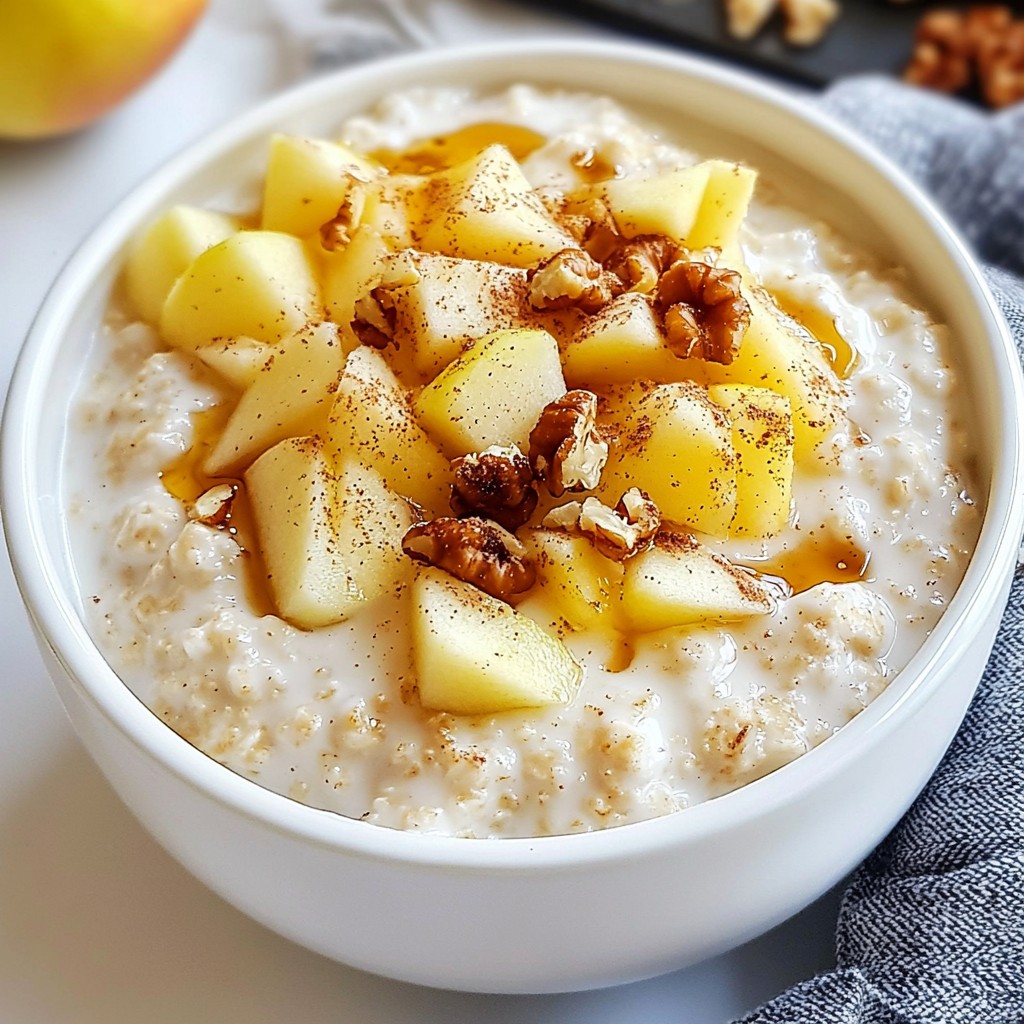 Apple Pie Overnight Oats Creamy and Wholesome Recipe