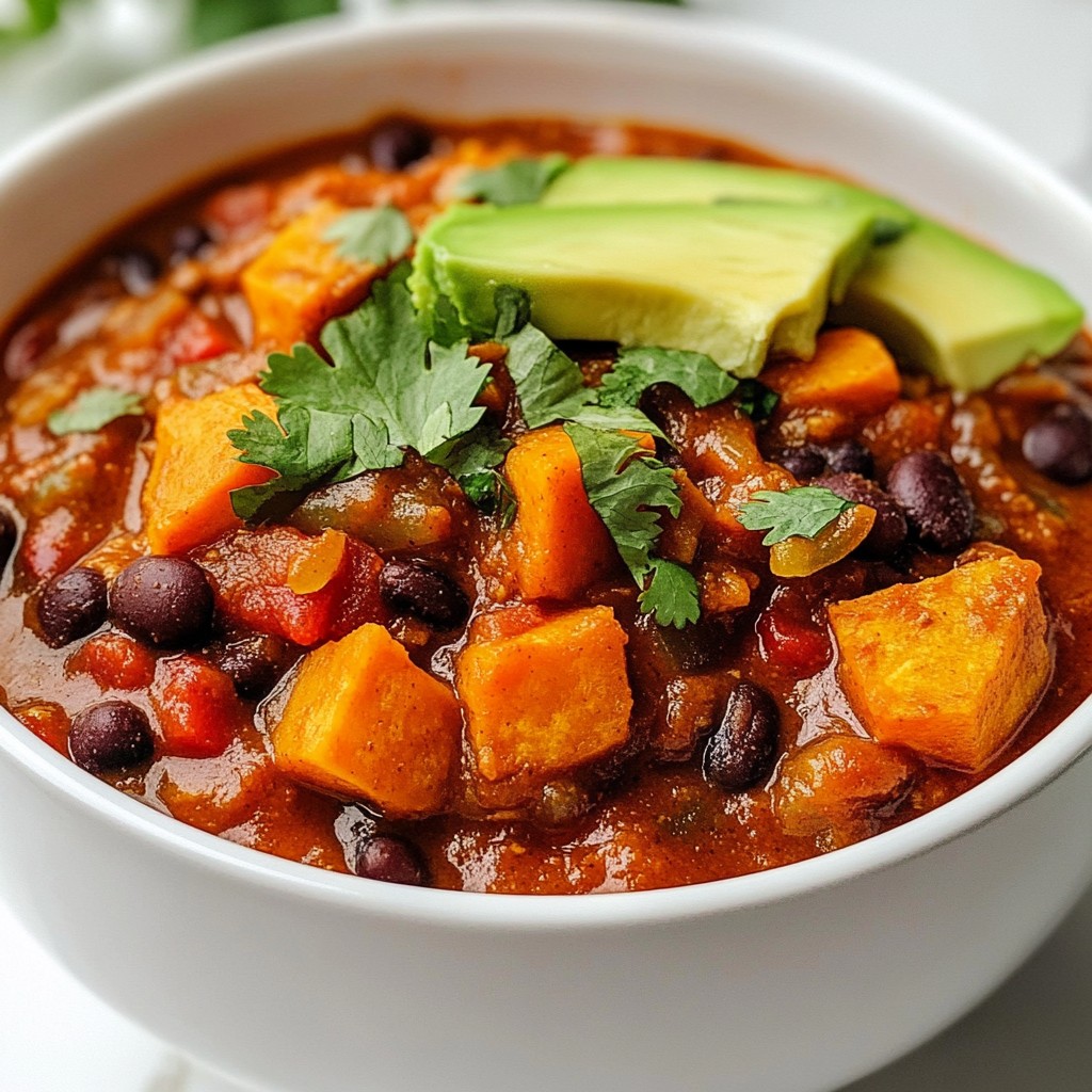 Vegan Sweet Potato Chili Flavorful and Filling Dish