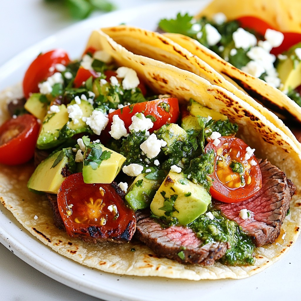Chimichurri Steak Tacos Savory and Flavorful Delight
