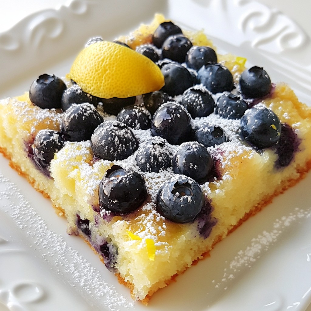 Lemon Blueberry Yogurt Cake Fresh and Flavorful Delight