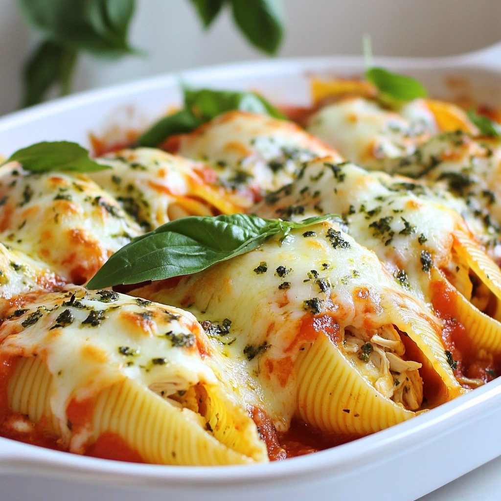 Pesto Chicken Stuffed Shells Hearty and Tasty Meal