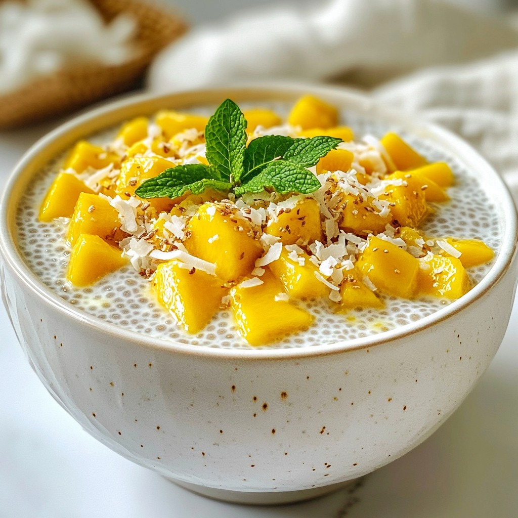Mango Coconut Chia Pudding Easy and Healthy Delight