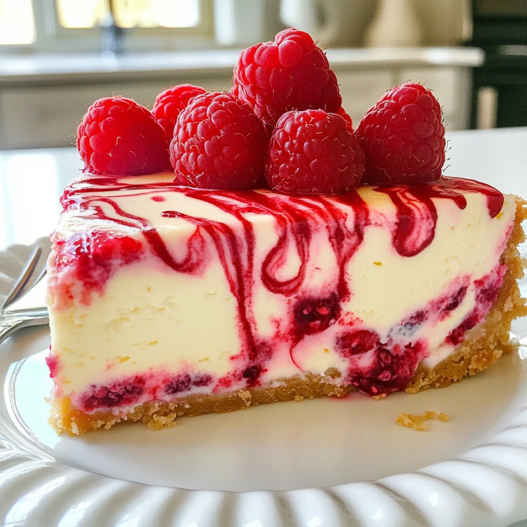 White Chocolate Raspberry Cheesecake Delight Recipe