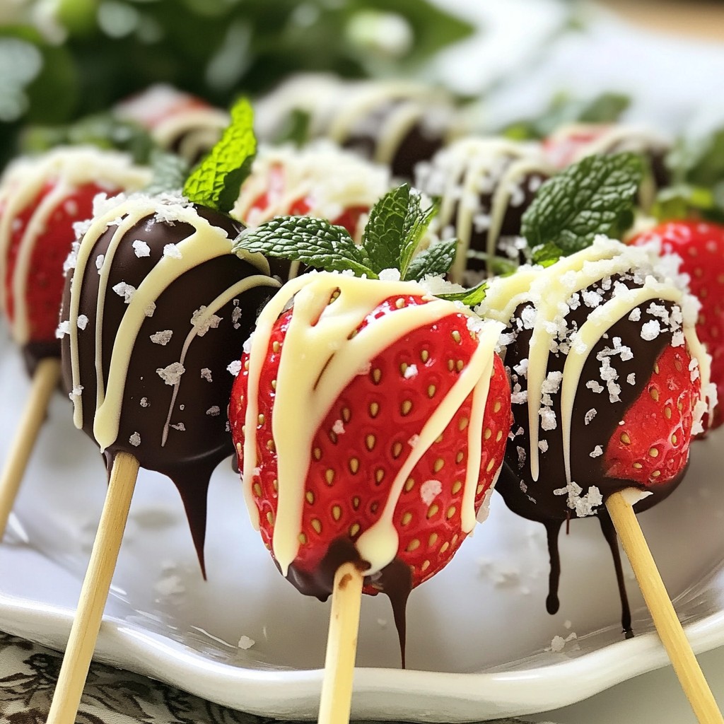 Chocolate Dipped Strawberry Pops Irresistible Treat