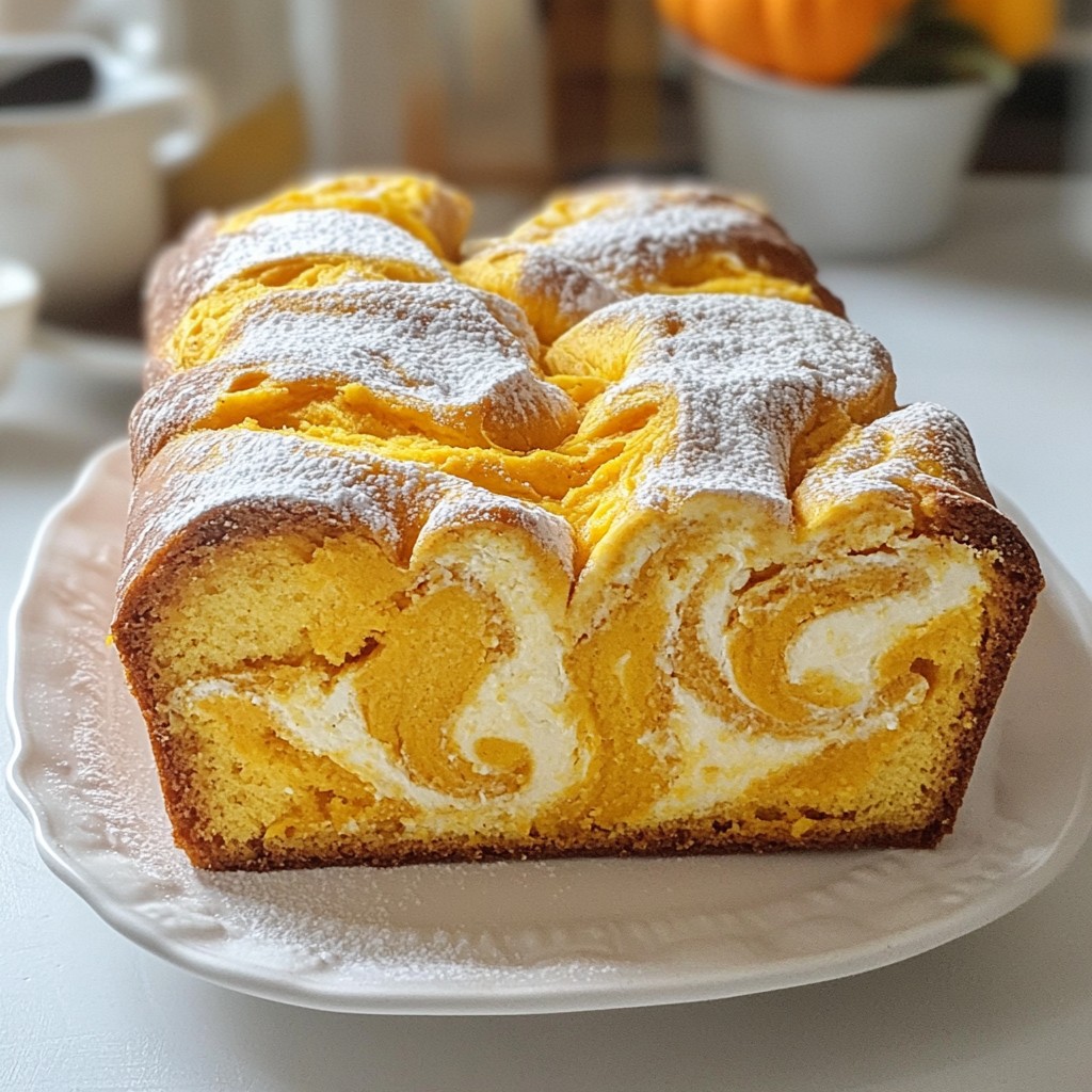 Pumpkin Spice Cream Cheese Swirl Bread Delight