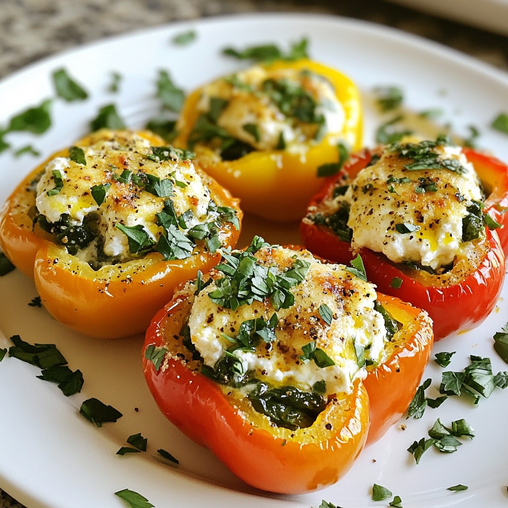 Herb Goat Cheese Stuffed Peppers Flavorful and Easy Dish