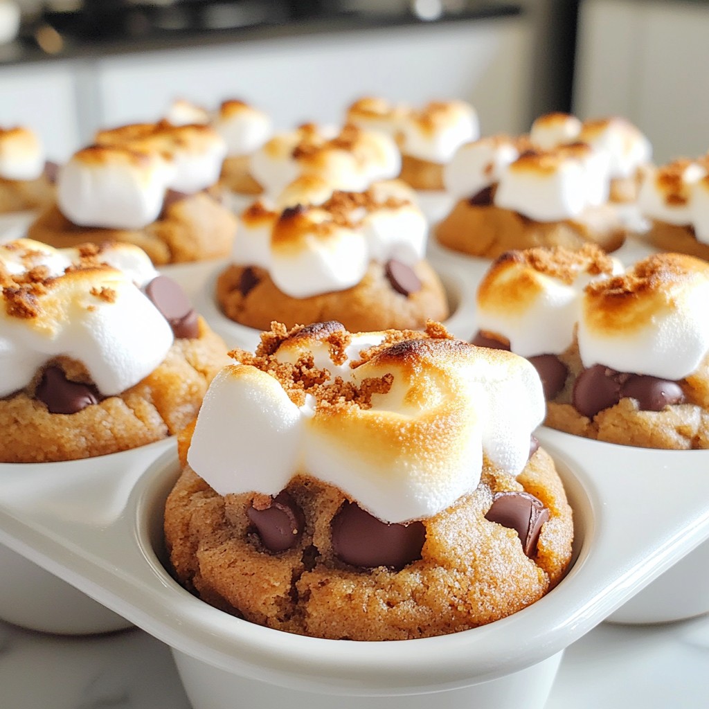 S’mores Cookie Cups Irresistible Chocolate Delight