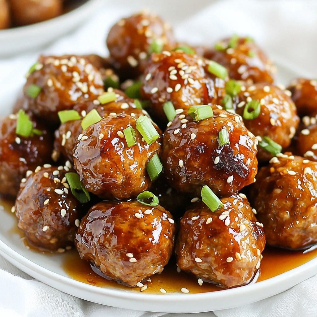 Honey Garlic Glazed Meatballs Tasty and Simple Recipe