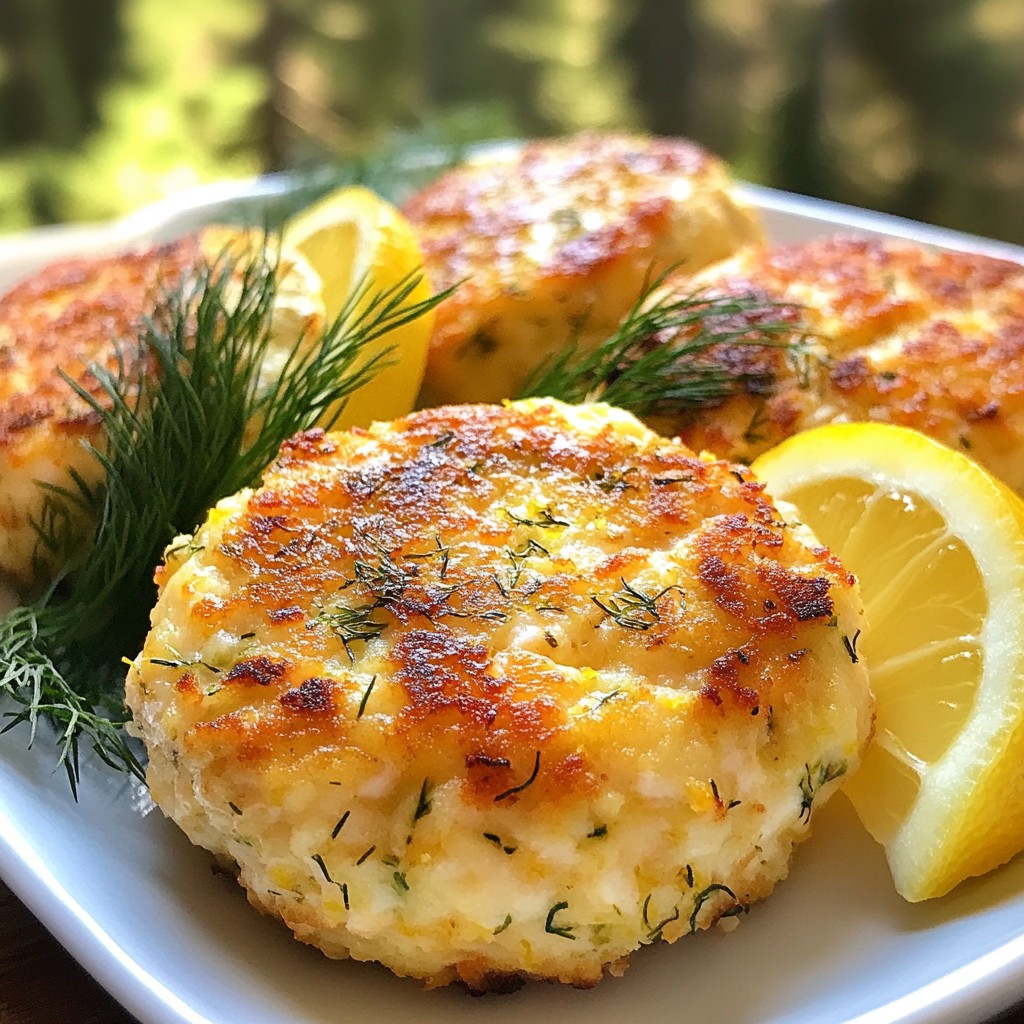 Lemon Dill Salmon Patties Fresh and Flavorful Dish