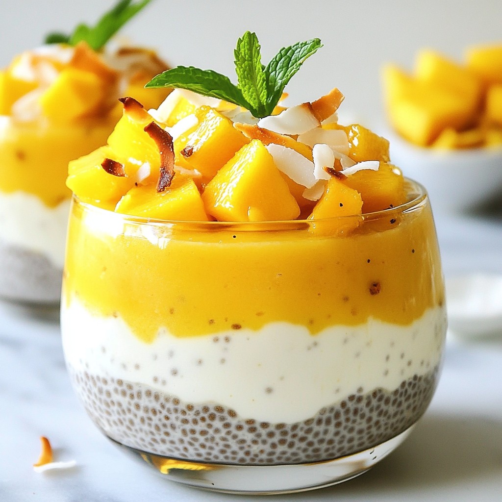 Mango Coconut Chia Pudding Delicious and Simple Recipe