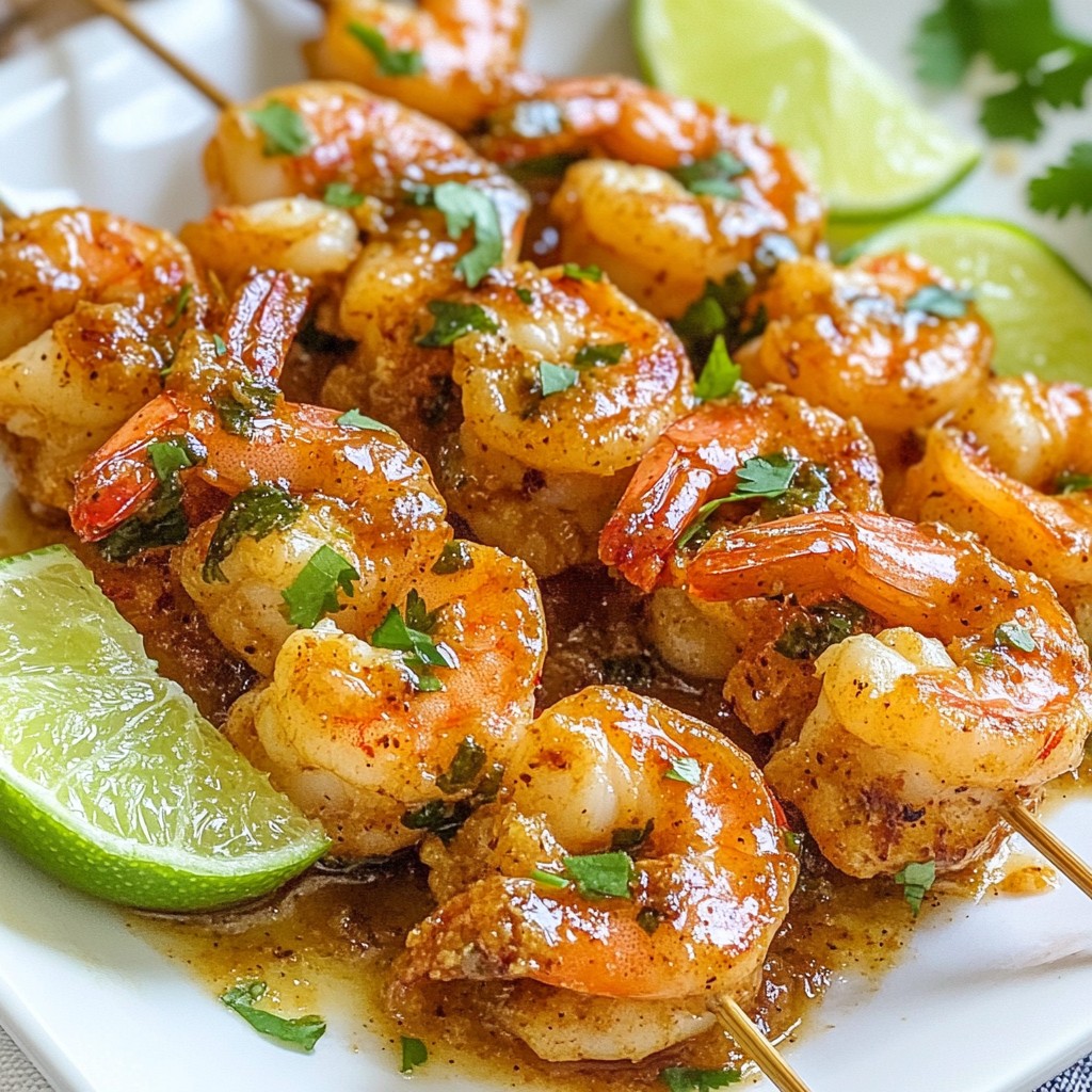 Chipotle Lime Shrimp Skewers Flavorful Grilling Delight