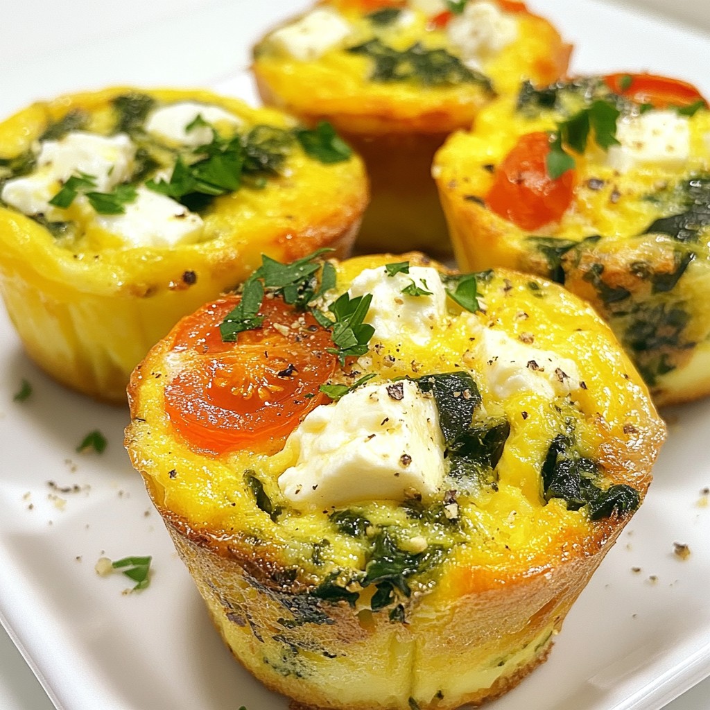 Spinach Feta Egg Muffins Healthy Breakfast Treat